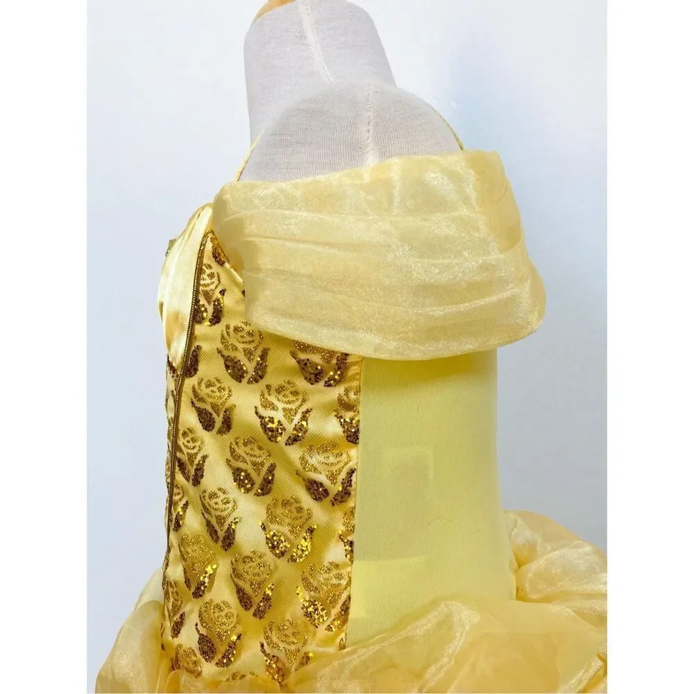 NEW Disney Store Kids Girls 7/8 Belle Costume - Picture 6 of 11